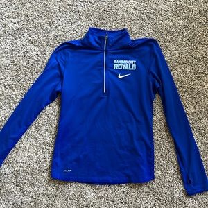 EUC Kansas City Royals Nike Dri-Fit Quarter Zip Official Merchandise